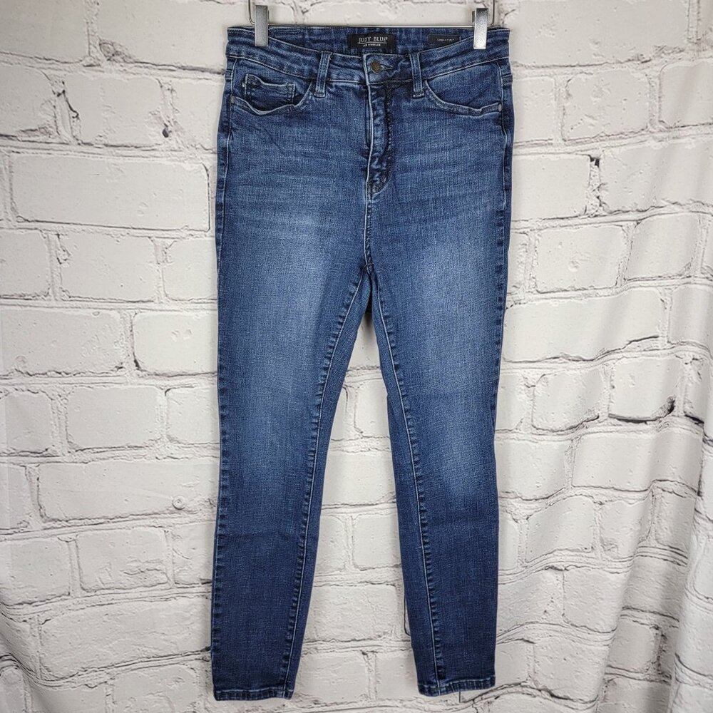 Judy Blue Womens‎ 9/29 Comfort Stretch High Rise Skinny Jeans Casual Denim